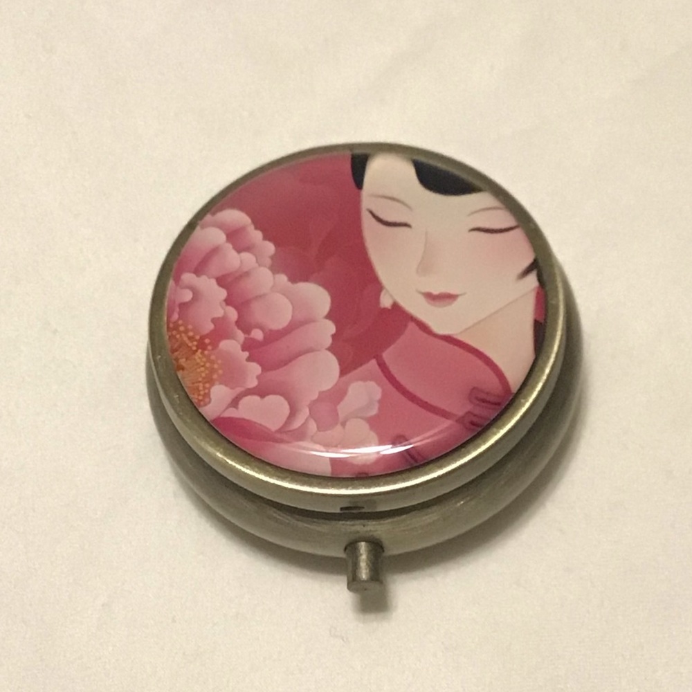 Pocket Mirror and Pill Holder Never Used
